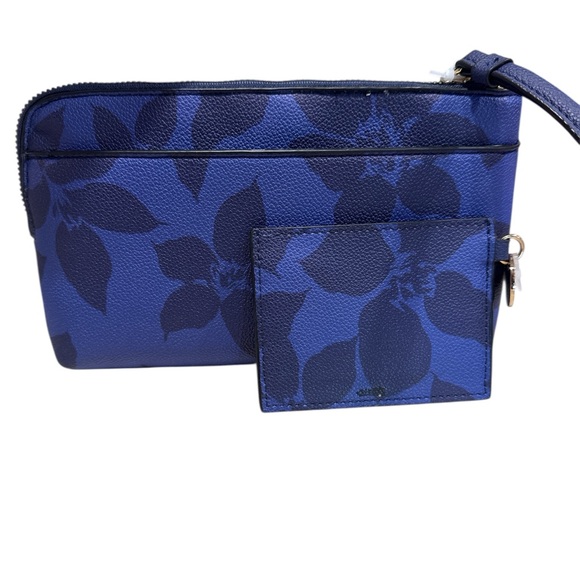 Trina Turk Blue Floral Pouch and Card Holder - Picture 2 of 2